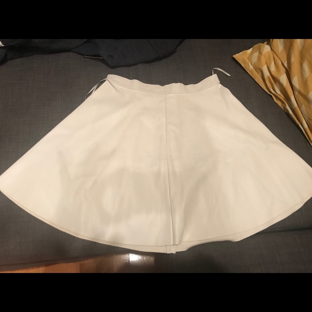 Faux leather skirt